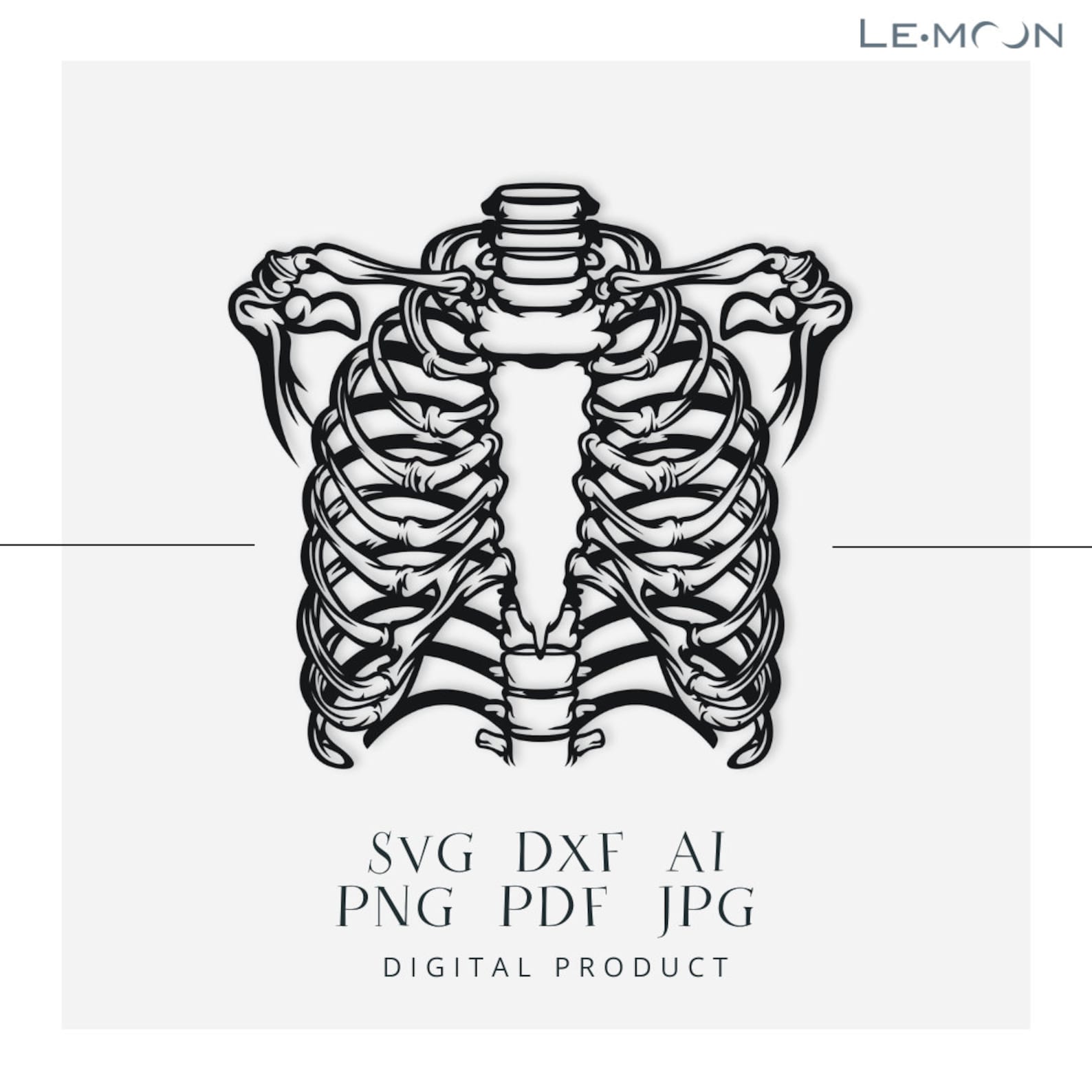 Skeleton Bone, Laser Cut Svg|dxf|ai File | Metal Art Wall Art ...