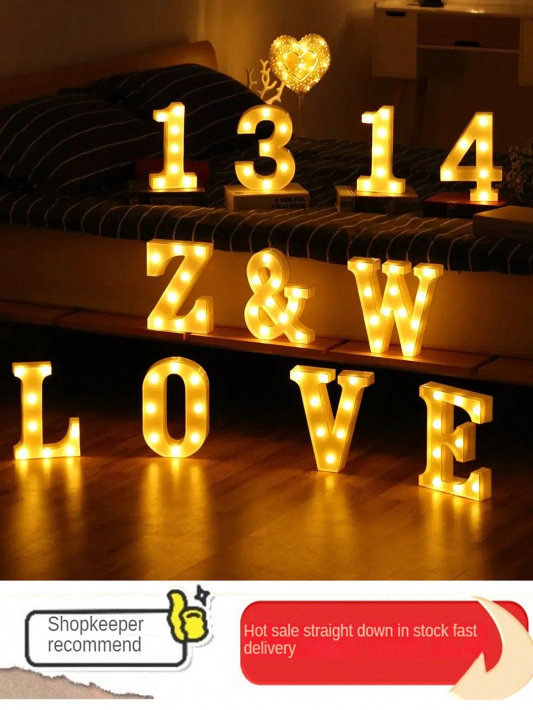 Lettere luminose a led alfabeto I luminoso per decorazione casa
