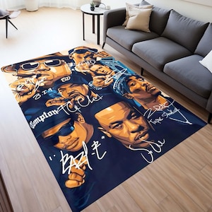 Rap Singer Rug, Hiphop Rug, Legends Rug, Rappers Rug, Music Rug, Rap Stars Collage Rug, Music Room Rug, Kids Room Rug, Elegant Rug,