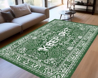 Keep Off Modern Rug, Personalized Entryway Decor