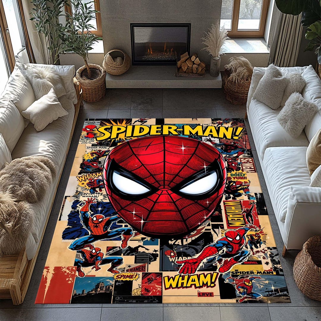 Amazing Spider Man Rug, Spiderman Rug, Avenger Rug, Super Hero Rug ...