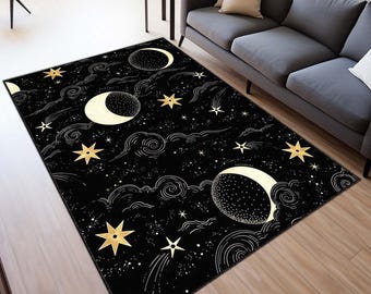 Abstrakter Teppich, Abstrakter Teppich, Waschbarer Teppich, Teppich für Wohnzimmer, Schlafzimmer, Digitaldruck, Moderner Teppich, Geschenkteppich, Farbe