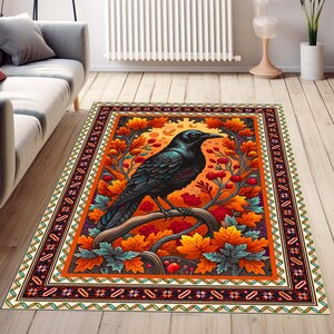 Alfombra maximalista, alfombra de pájaros, alfombra de temática nacional, alfombra de animales, alfombra de dibujos animados, alfombra popular, sala de estar, regalo personalizado, alfombra moderna, alfombra exótica
