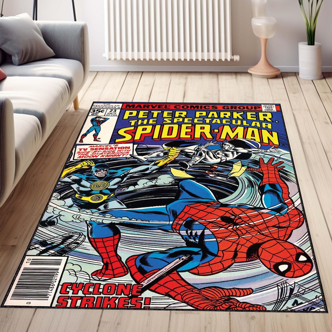 Spiderman Legend Rug, Comic Cartoon Books Cover, Books First Number ...