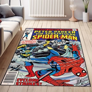 Spiderman Legend Teppich, Comic Cartoon Bücher Cover, Bücher Erste Nummer, Fantastischer Retro Teppich, XMan Film Comic Cartoon Teppich