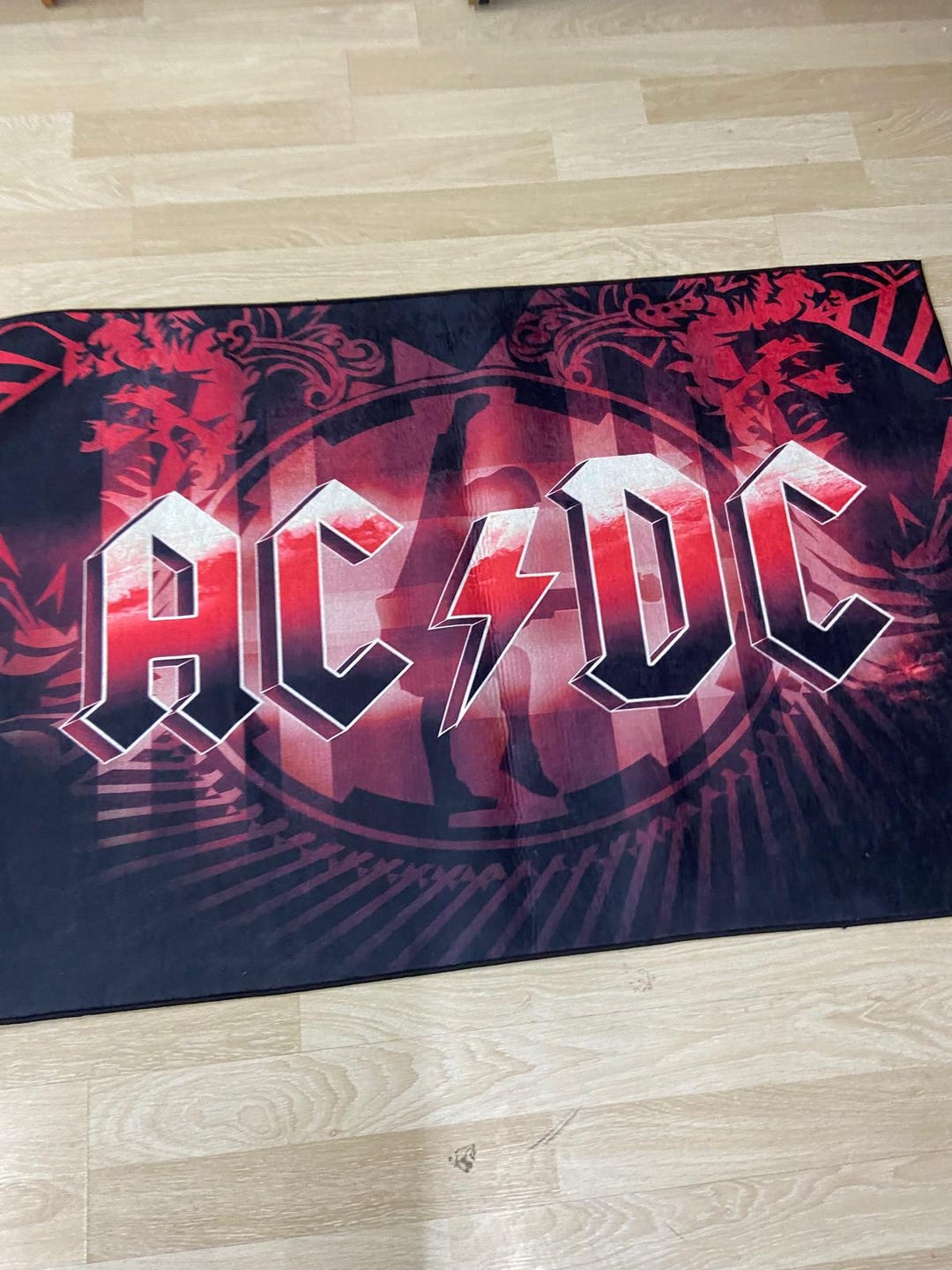 Dc Rug AC DC Rug, Acdc Rugs, Music Band Rug, Heavy Metal Rug, Music Room Rug ...