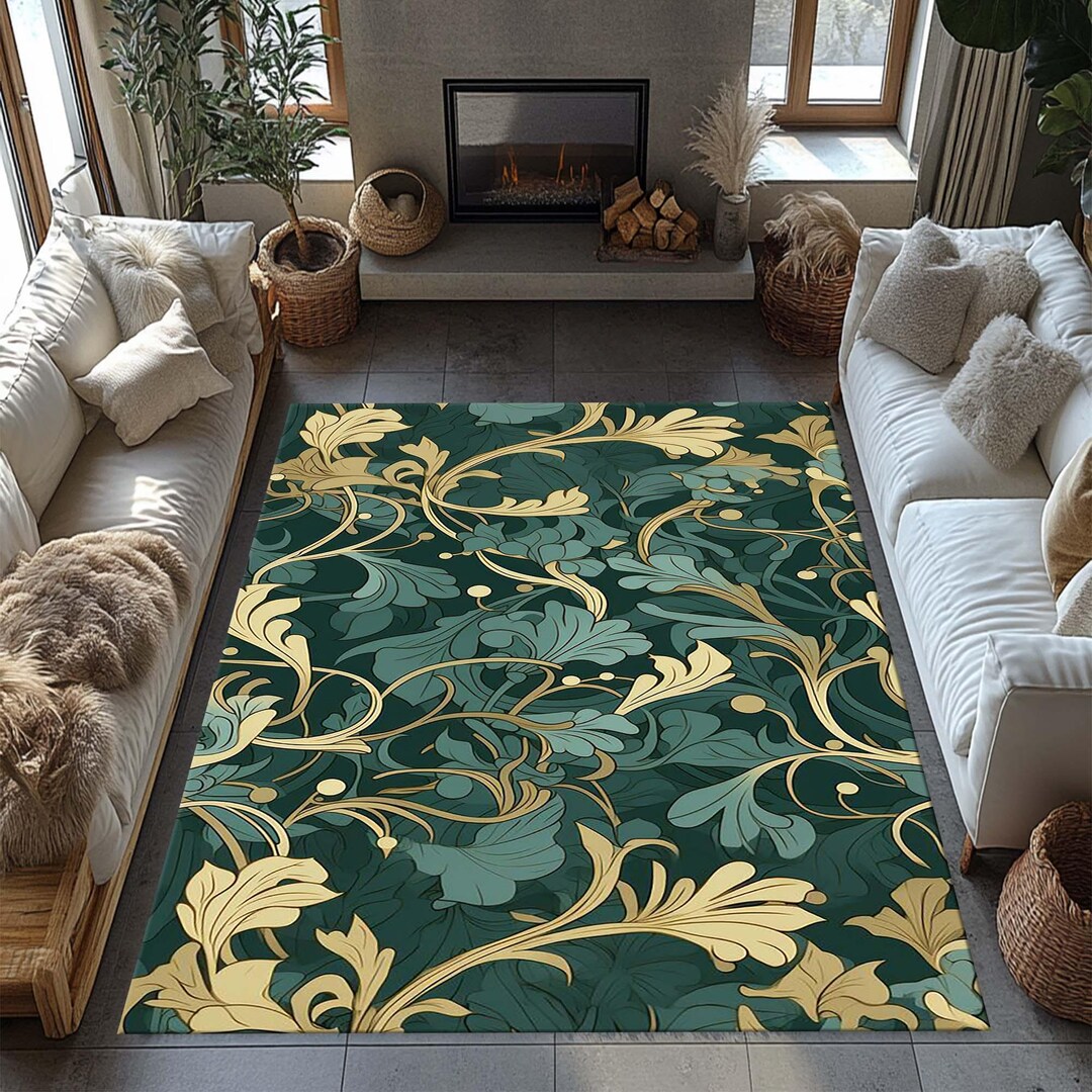 Deco Design Rug Art Nouveau Rug, Modern Home Rug, Minimalist Decor, Art Deco Design ...