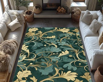 Alfombra Art Nouveau, Alfombra Moderna para el Hogar, Decoración Minimalista, Diseño Art Déco, Alfombra para Sala de Estar, Alfombra para Dormitorio, Alfombra Antideslizante para Oficina, Salón, Alfombra para Entrada