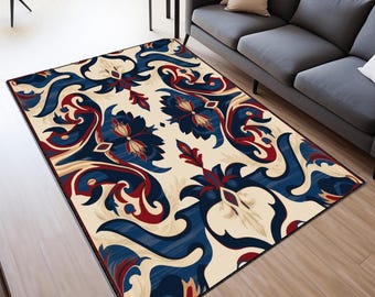 Abstract Rug, Rustıc Rug, Abstract Rug, Washable Area Rugs, Rugs for Living Room And Bedroom, Digital Print Rug, Modern Rug, Gift Rug