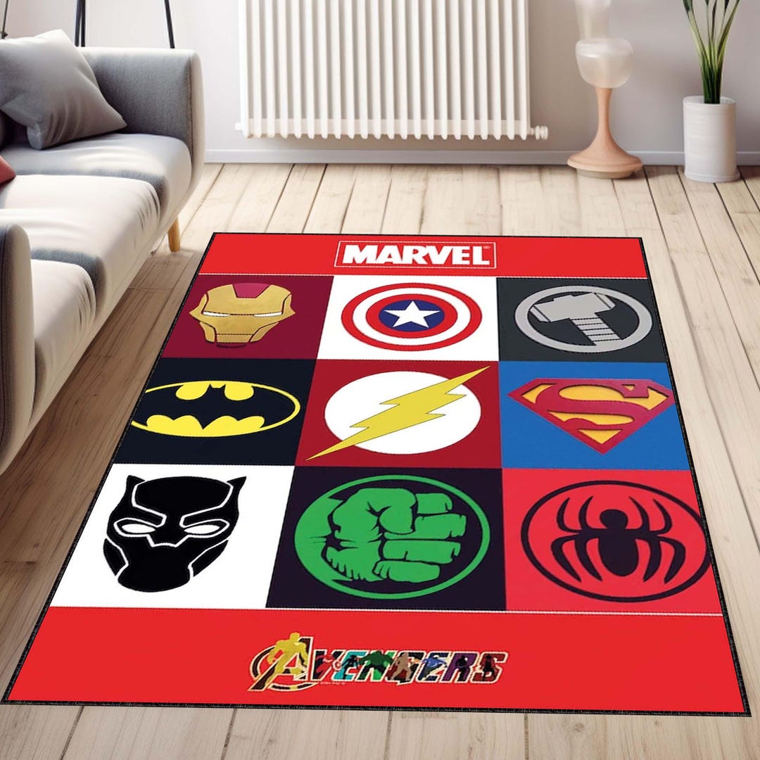 Avenger Rug, Super Hero Rug, Spider-man Rug, Venom Rug, 347 May ...