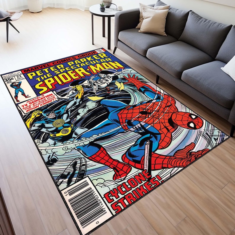 Spiderman Legend Rug, Comic Cartoon Books Cover, Books First Number ...