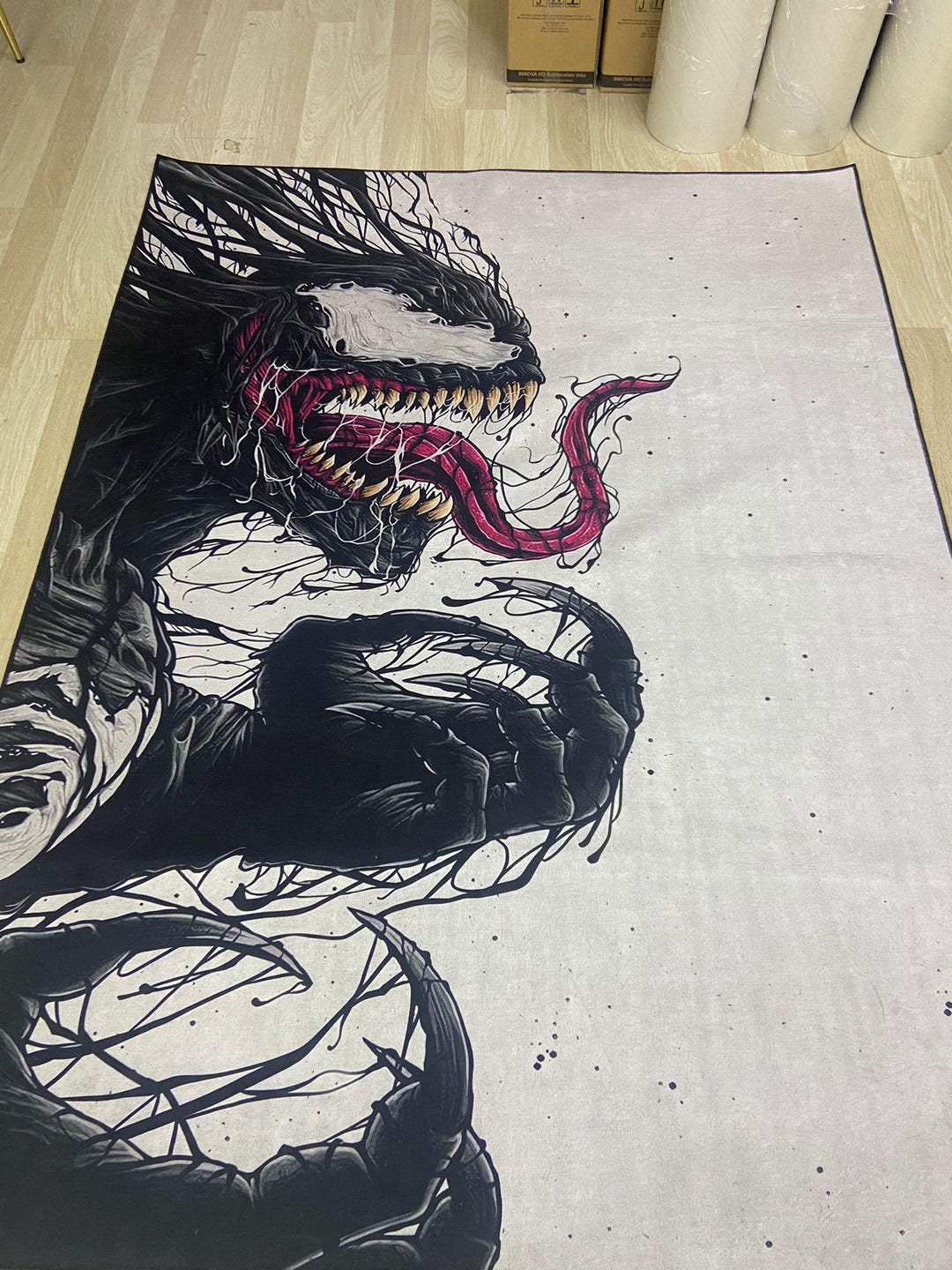 Venom Rug, Spider-man Rug, Super Hero Rug, Venom Rug, 347 May, Magazine ...