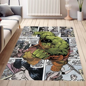 Dywan Hulk, Dywan Superbohater, Dywan Marvel, Dywan Avengers, Okładka Magazynu, Legendarny, Fantastyczny Dywan, Dywan z Kreskówek, Dywan Do Pokoju Dziecięcego, Dywan