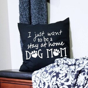 Dog Mom Pillow Cover 18 X 18 image 1