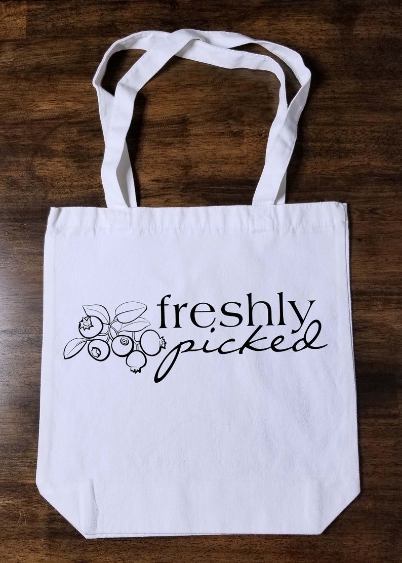 Freshly Picked Tote Bag Reusable Grocery Bag image 3