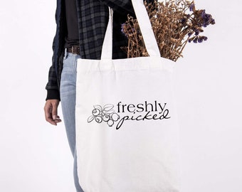 Freshly Picked Tote Bag Reusable Grocery Bag
