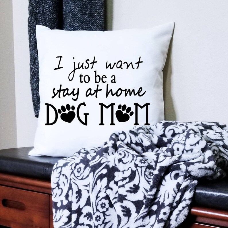 Dog Mom Pillow Cover 18 X 18 image 3