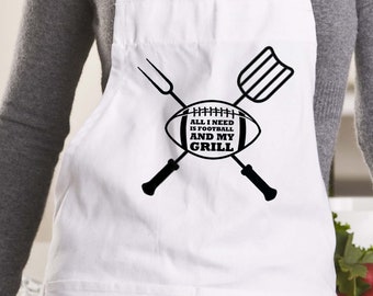 Football and Grill Apron