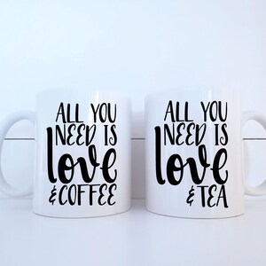 Love and Tea Ceramic 11 ounce Mug image 5