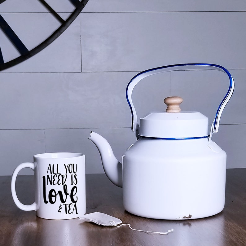 Love and Tea Ceramic 11 ounce Mug image 1