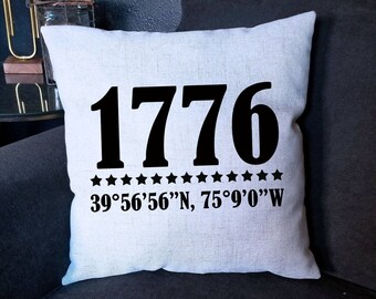 1776 Pillow Cover 18 X 18