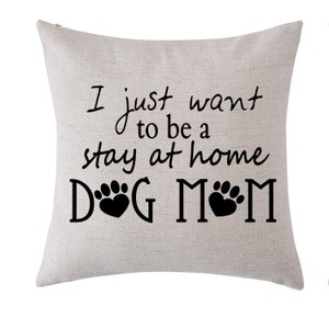 Dog Mom Pillow Cover 18 X 18 image 5