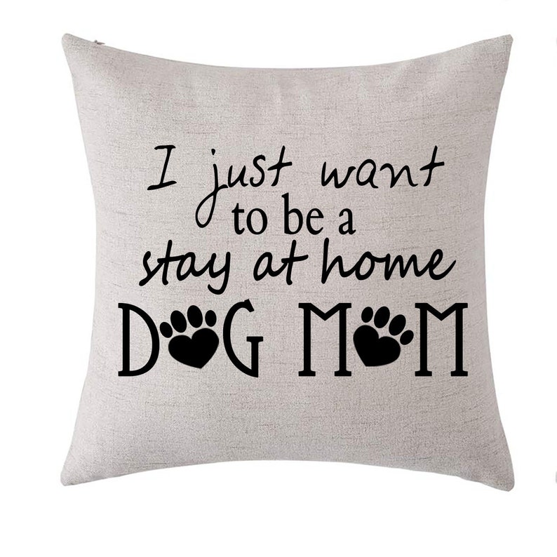 Dog Mom Pillow Cover 18 X 18 image 5