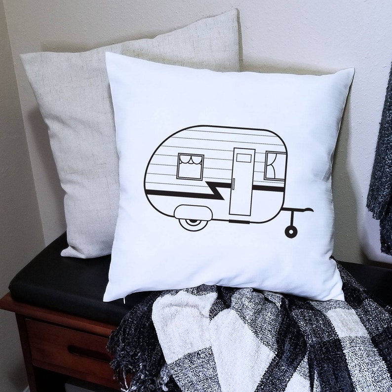 Camper Pillow Cover 18 X 18 image 2