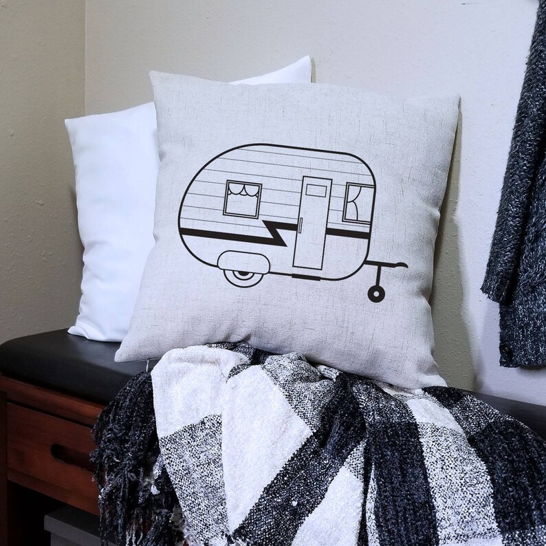 Camper Pillow Cover 18 X 18 image 1