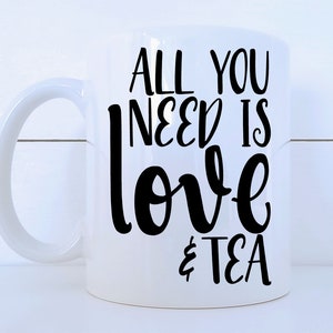 Love and Tea Ceramic 11 ounce Mug image 2