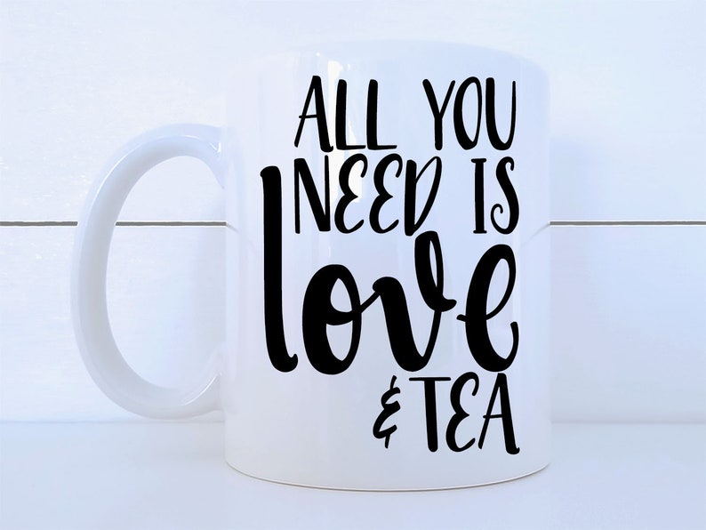 Love and Tea Ceramic 11 ounce Mug image 2