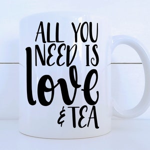 Love and Tea Ceramic 11 ounce Mug image 3