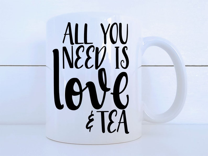Love and Tea Ceramic 11 ounce Mug image 3