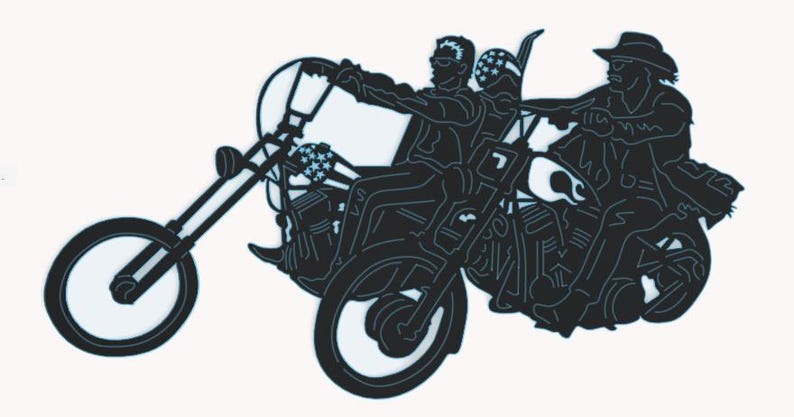 Easy Rider Dxf Easy Ride Wall Art DXF File - Etsy