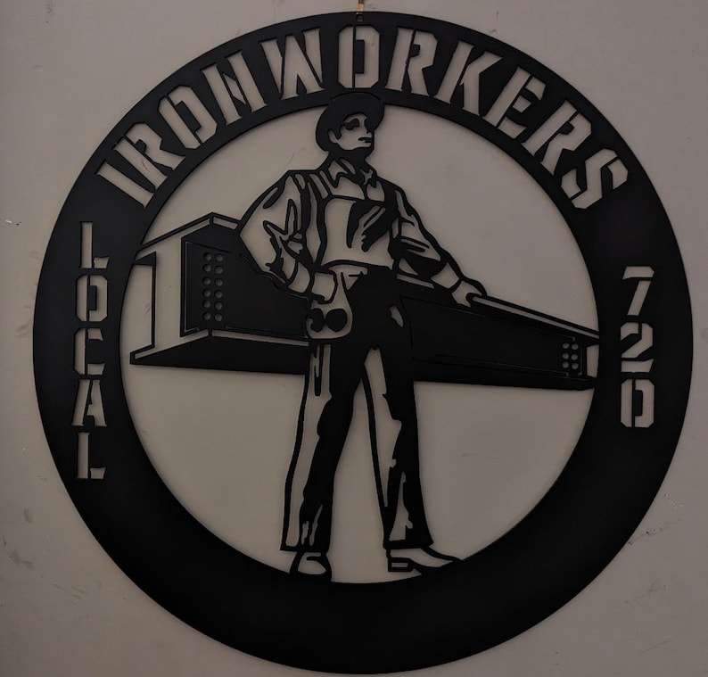 Ironworker Union Sign DXF File - Etsy