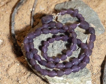 Alxa Gobi Agate Necklace: Handmade Desert Gemstone Bead Jewelry