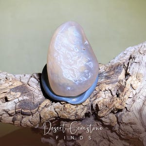 Natürlicher Gobi Achat – seltener Alxa Gobi Wüstenachat aus der Inneren Mongolei | Zuckerherz Lichtdurchlässiger Stein zum Basteln, Sammlerstück