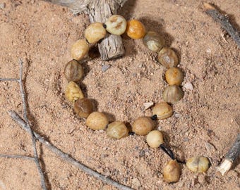 Alxa Gobi Stone Bracelet – Natural Agate, Handmade Jewelry