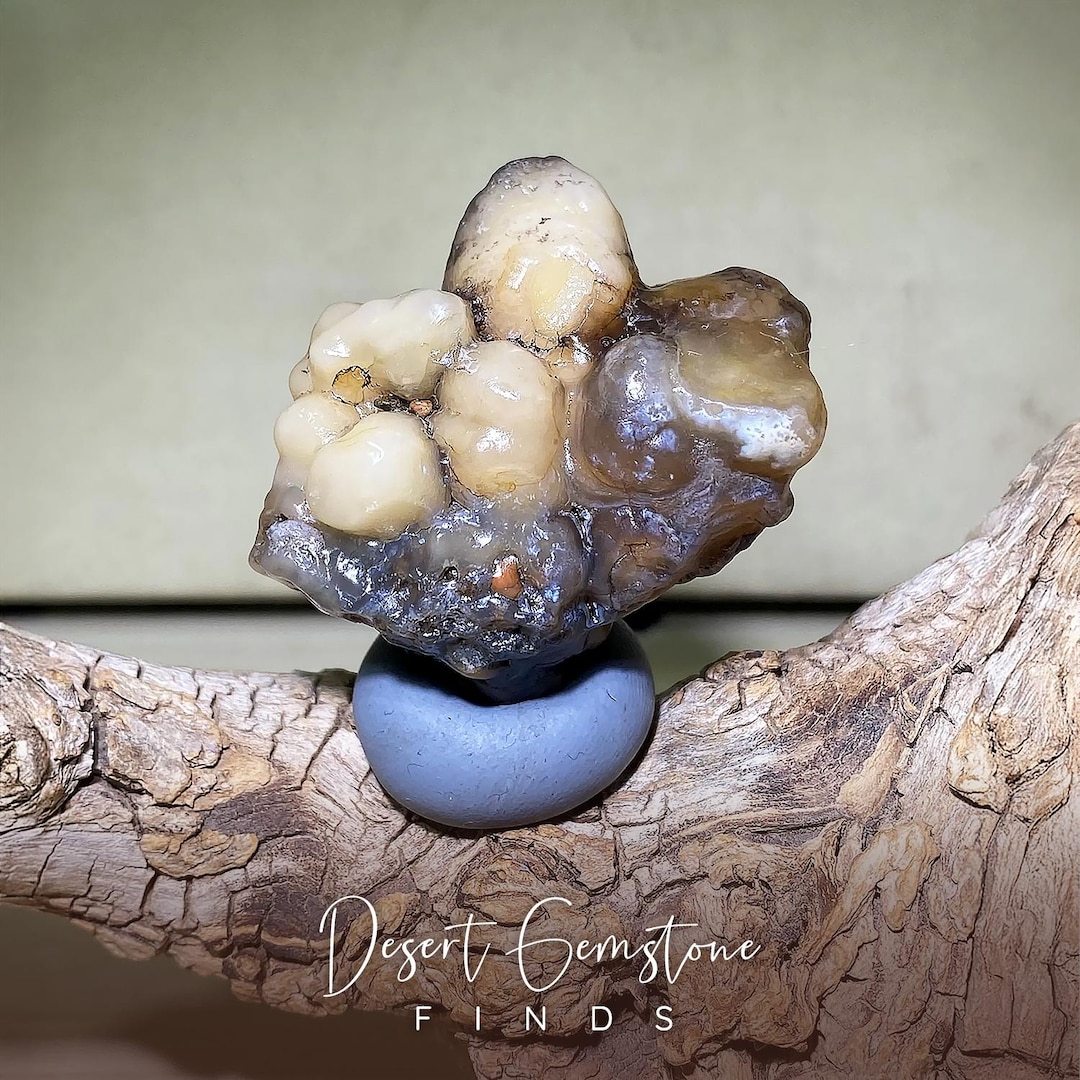 Alxa Gobi Desert Fish Roe Agate – Rare Large Surface Agate With Unique ...
