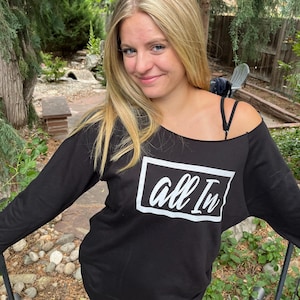 All In Off the Shoulder Sweatshirt