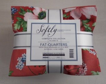 Softly Flowerhouse 19 FQ Bundle Fat quarters (each 18x22)   -FREE Shipping-   by Robert Kaufman by Debbie Beaves  100% Cotton NEW Fabric