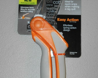 Fiskars Rag Snips Easy Action Spring 8" NEW Scissors for Sewing Quilting Fabric