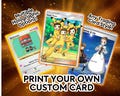 Print Your Own Custom Trading Card Holographic