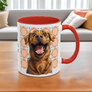 Labrador Retriever Dog Mug: Colorful Ceramic Coffee Mug