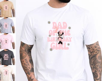 Camiseta de cumpleaños de Minnie Mouse, camiseta del papá de la cumpleañera, fiesta Oh Twodles, camiseta genial de Minnie Mouse Daisy