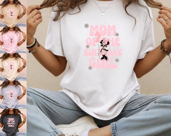 Camiseta de cumpleaños de Minnie Mouse, camiseta para la mamá de la cumpleañera, fiesta Oh Twodles, camiseta genial de Minnie Mouse Daisy