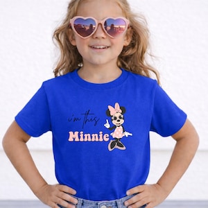 Camiseta de cumpleaños para niños pequeños "Soy esta Minnie", Camiseta de cumpleaños de Minnie Mouse, Camiseta de Minnie para niños de un año, Camiseta de viaje de cumpleaños de Disney imagen 8