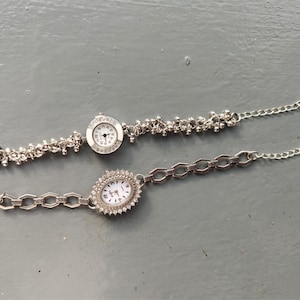 Elegant Silver Bracelet Watches for Women – Vintage Style Quartz Wristwatch Jewelry, Gift for Here