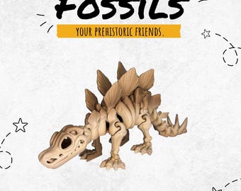 Fossielen: beweegbaar dinosaurusskeletspeelgoed: leuke kamerdecoratie en unieke cadeaus