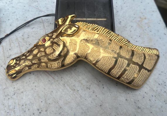 Vintage Signed Dottie Smith Statement Runway Gold… - image 2